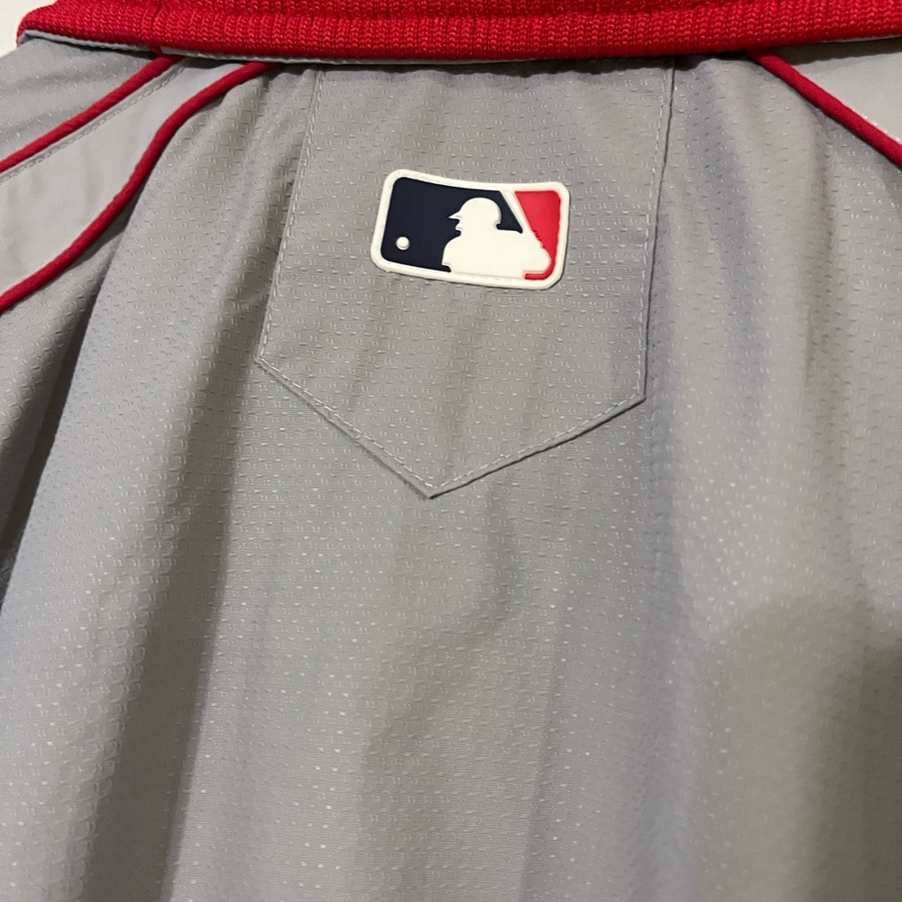 Majestic Vintage Men’s Redsox Baseball Gray Authentic Collection Jacket Large - Picture 5 of 6